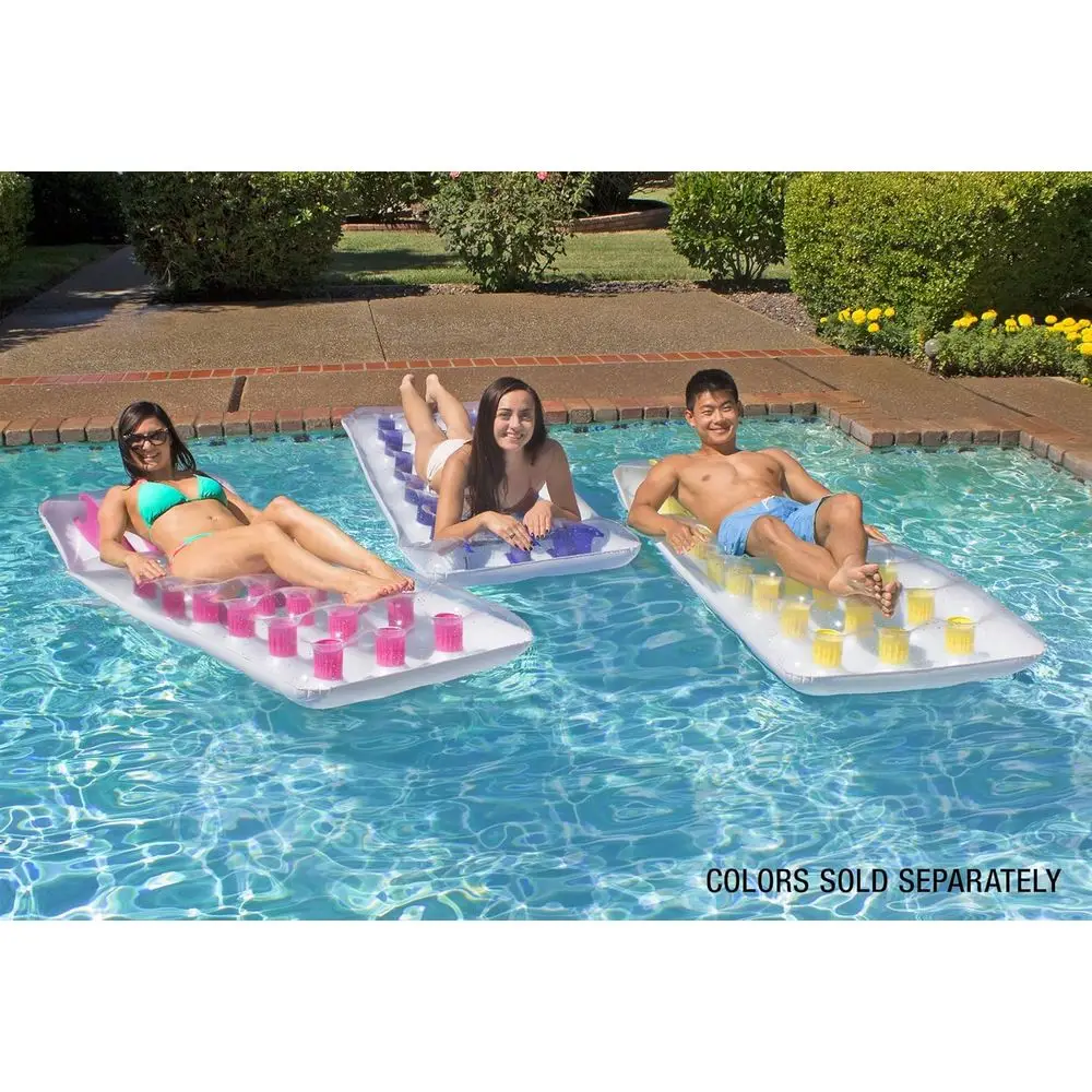 Classic Inflatable Swimming Pool Mat for Kids and Adults, Blue - Image 6