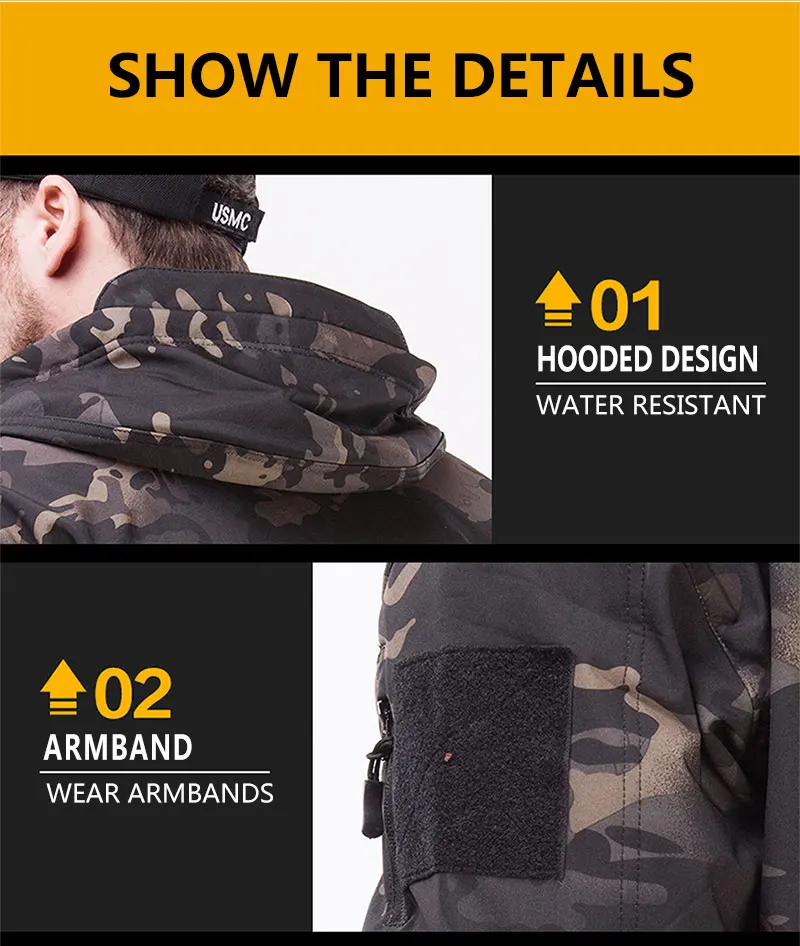 Tactical Uniform Milit Outdoor Soft Fleece Combat Suits Hunting Clothes Cargo Pants Trainning Airsoft Paintball Clothes Sets - Image 6