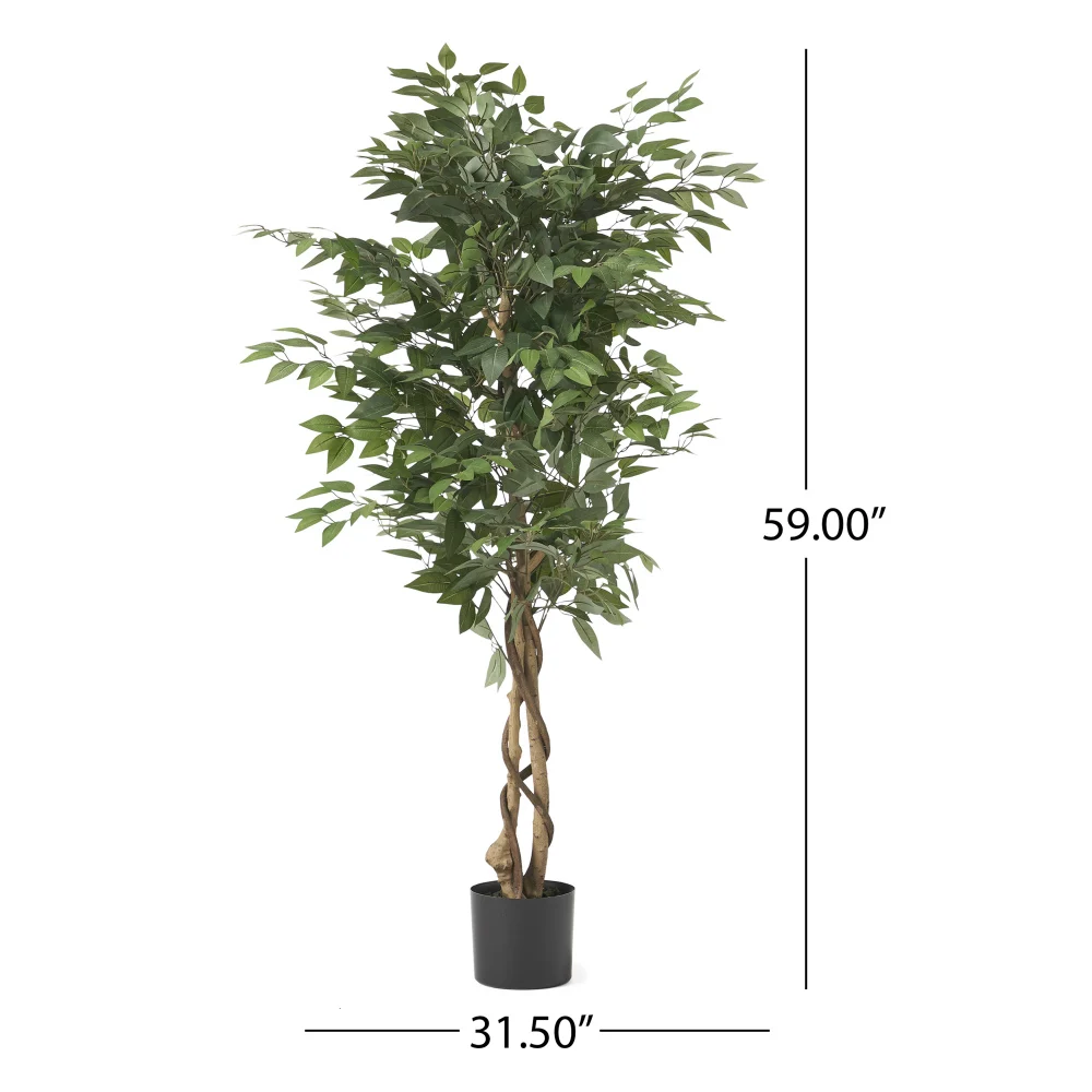 Artificial Olive Tree 150CM Tall Realistic Fake Potted Tree for Indoor Home Office Decor - Image 4