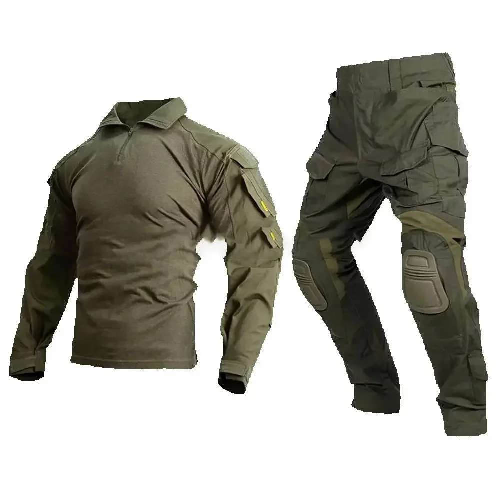 Tactical Uniform Sets Gen3 Mens Camo Suits Outdoor Hunting Shirt Pants Tops Elastic Duty Sets Cargo Trousers Windproof Workwear