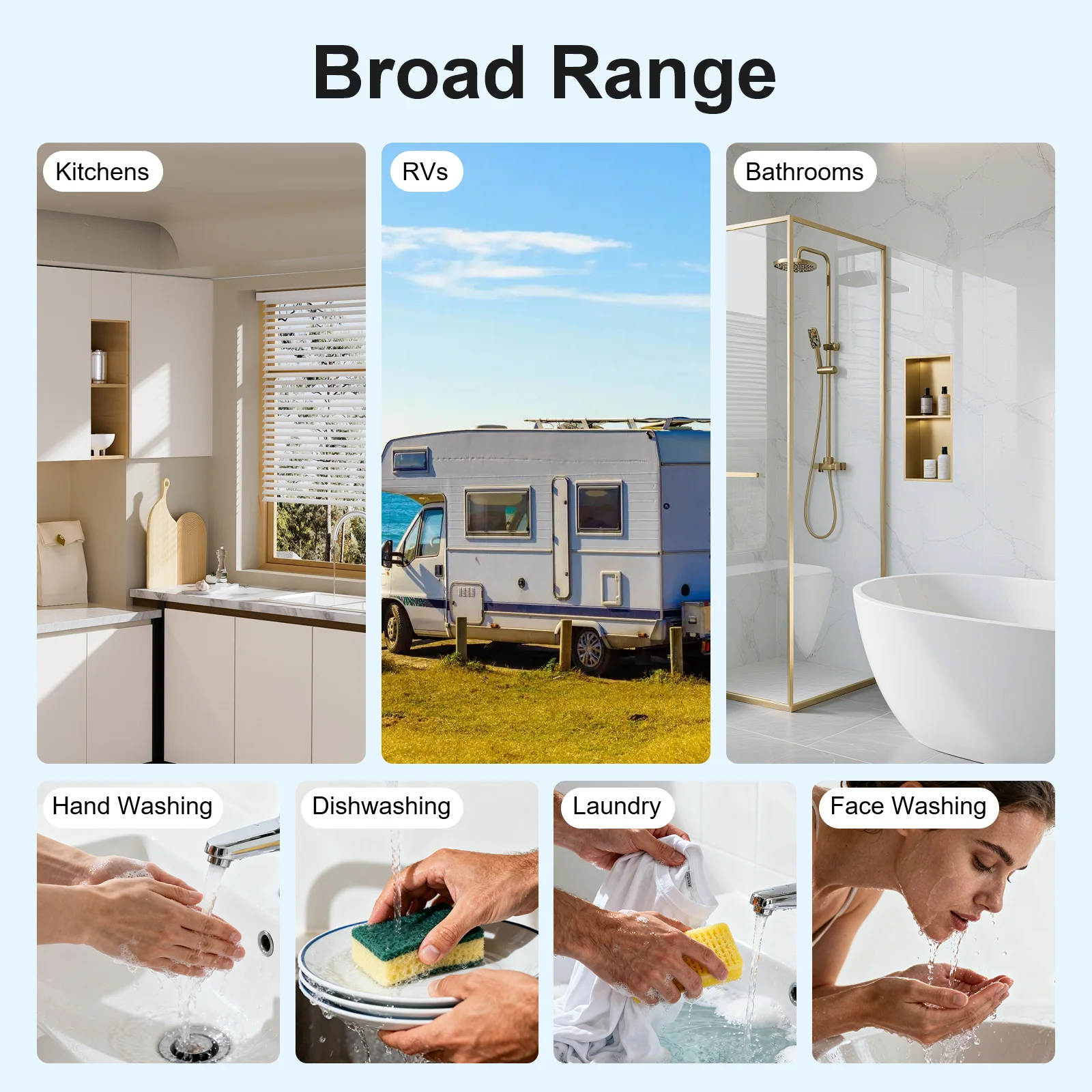 8L Electric Water Heater 110V Under Sink Mini Tank 1500W Adjustable Temp Digital Display for Kitchen RV Bathroom - Image 5