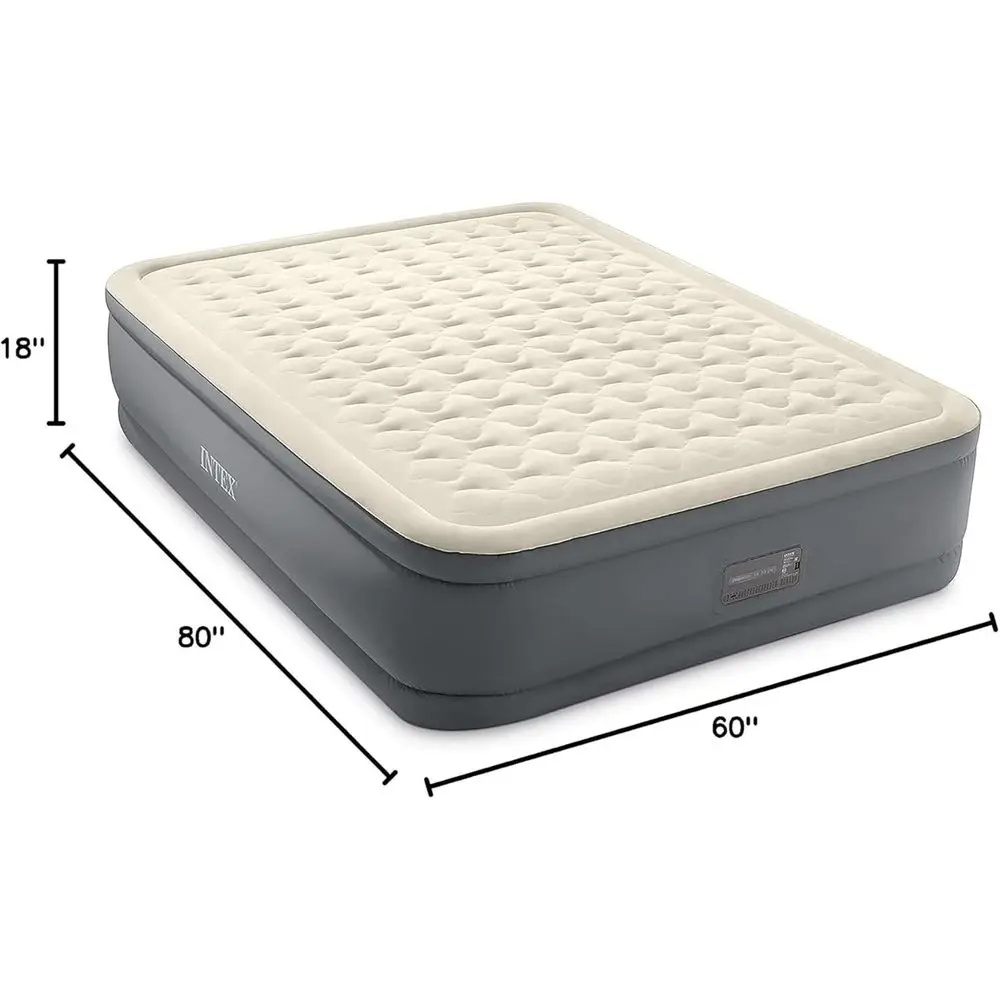 Luxury Air Mattress with Electric Pump, Queen Size, 18 Height, 600lb Capacity - Image 2
