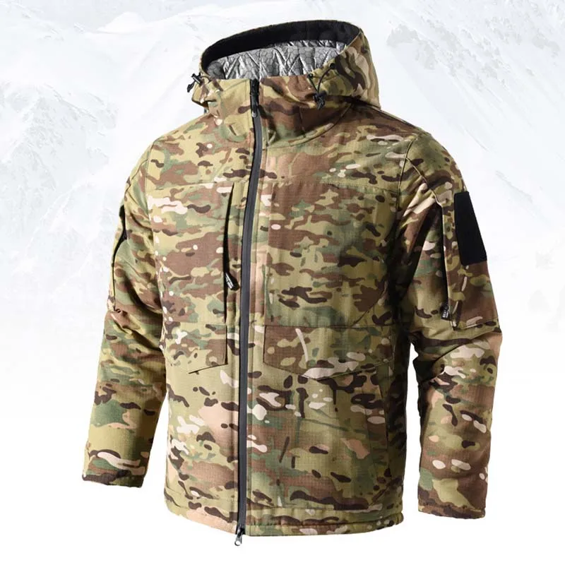 –30℃ Winter Parkas Men Tactical Jackets M65 Heating Military Jacket Warm Hooded Coats Windbreaker Multicam Thermal Camo Clothing