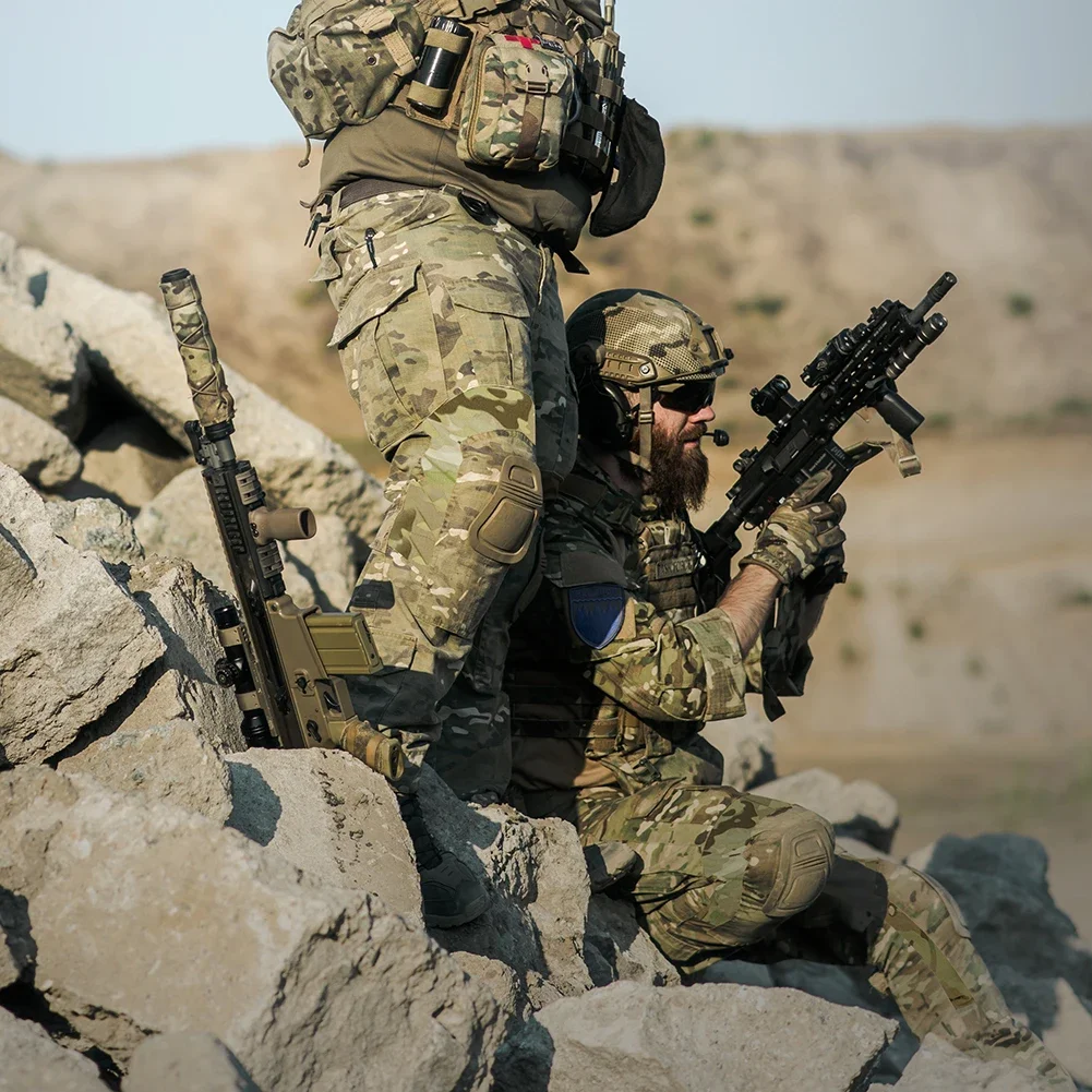 Gen3 Camo Combat Uniform Hunting Clothes Tactical Sets Shirt Cargo Pants Mens Clothing Military Suit Kit Green Wear-resisting - Image 3