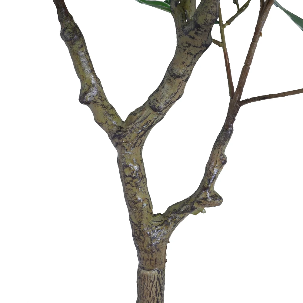 51 Inch Artificial Ficus Tree Faux Green Plant with Plastic Pot for Home Office Living Room Indoor Outdoor Decoration - Image 5