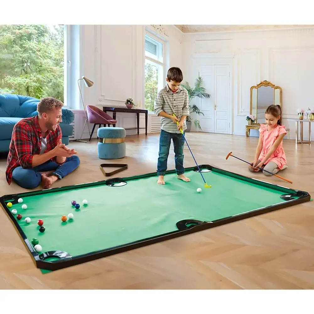 Indoor Golf and Pool Game: Family Fun on a Giant Putting Green