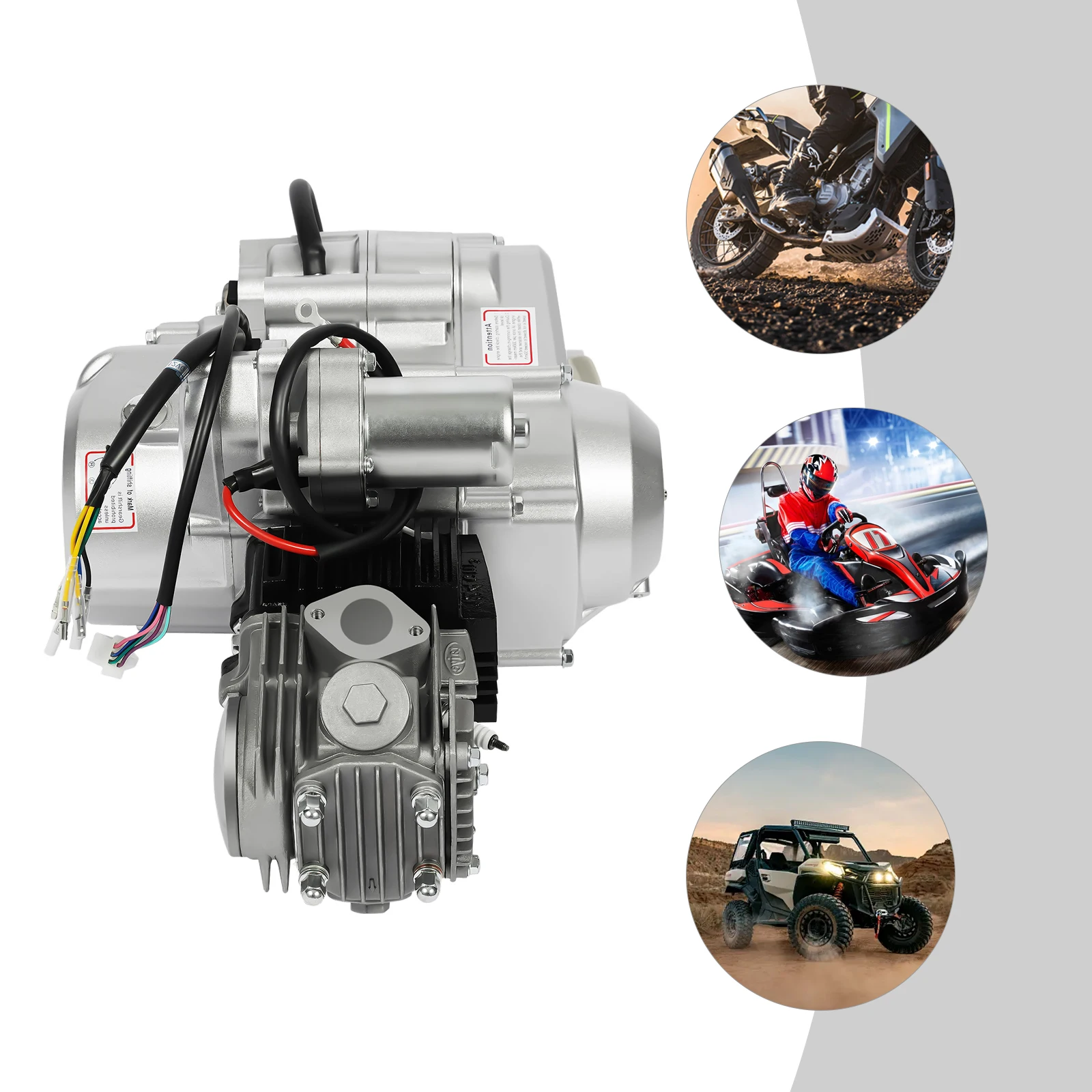 125cc 4-Stroke Motor Engine 5.5KW 8.5Nm Torque Electric Start Reverse CDI for ATV Dirt Bike Go Kart Quad Pit Bike Buggy