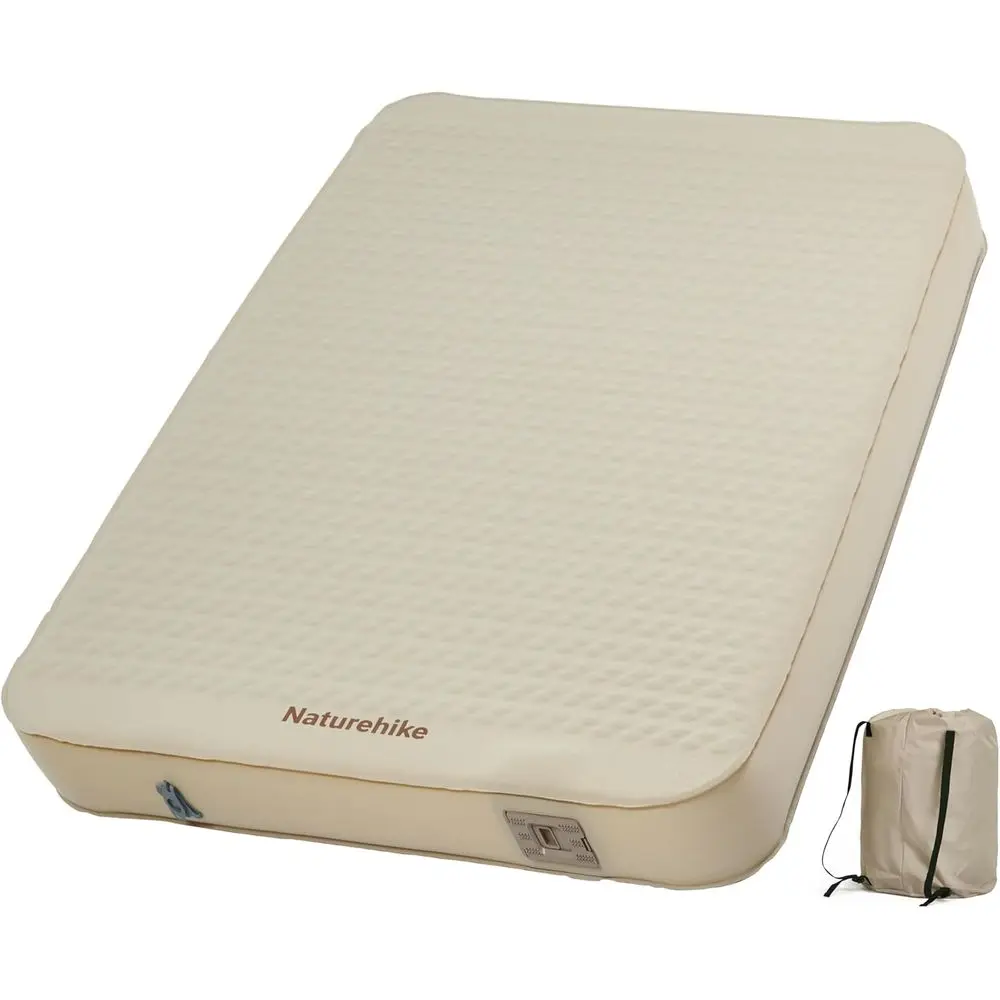 Thick Insulating Sleeping Pad with Pump, Double Layer & Air Camping Mattress, Full XL Size, Car, Cot, Truck Compatible, Supports