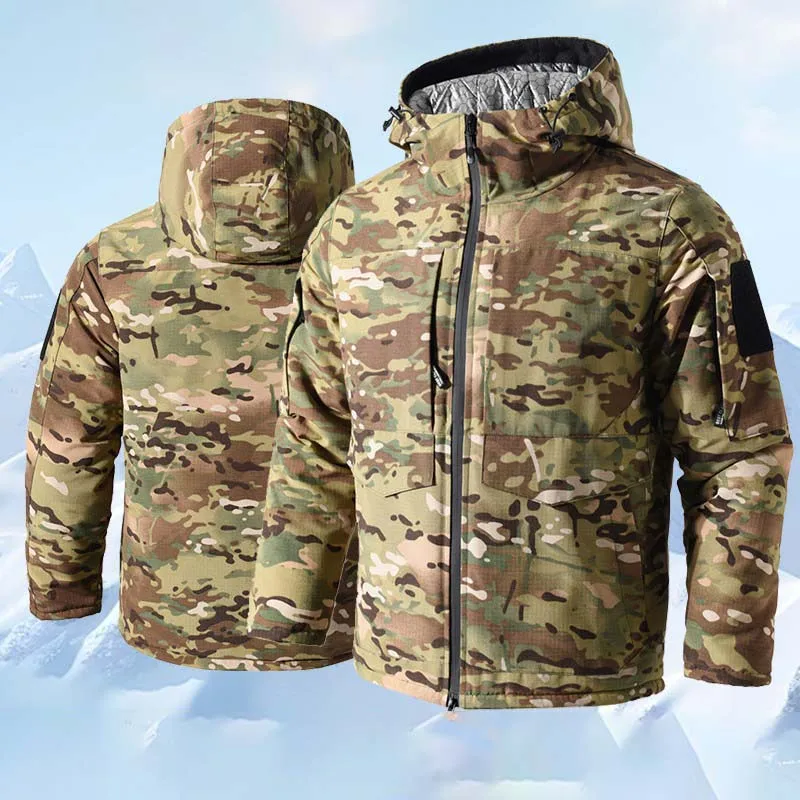 –30℃ Winter Parkas Men Tactical Jackets M65 Heating Military Jacket Warm Hooded Coats Windbreaker Multicam Thermal Camo Clothing - Image 2