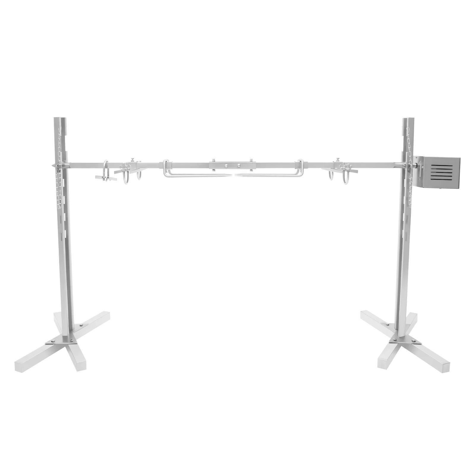 110V Electric Rotating Barbecue Rack 25W 88lbs Capacity 5 Height Adjustable Stainless Steel Grill for Camping Outdoor Party - Image 6