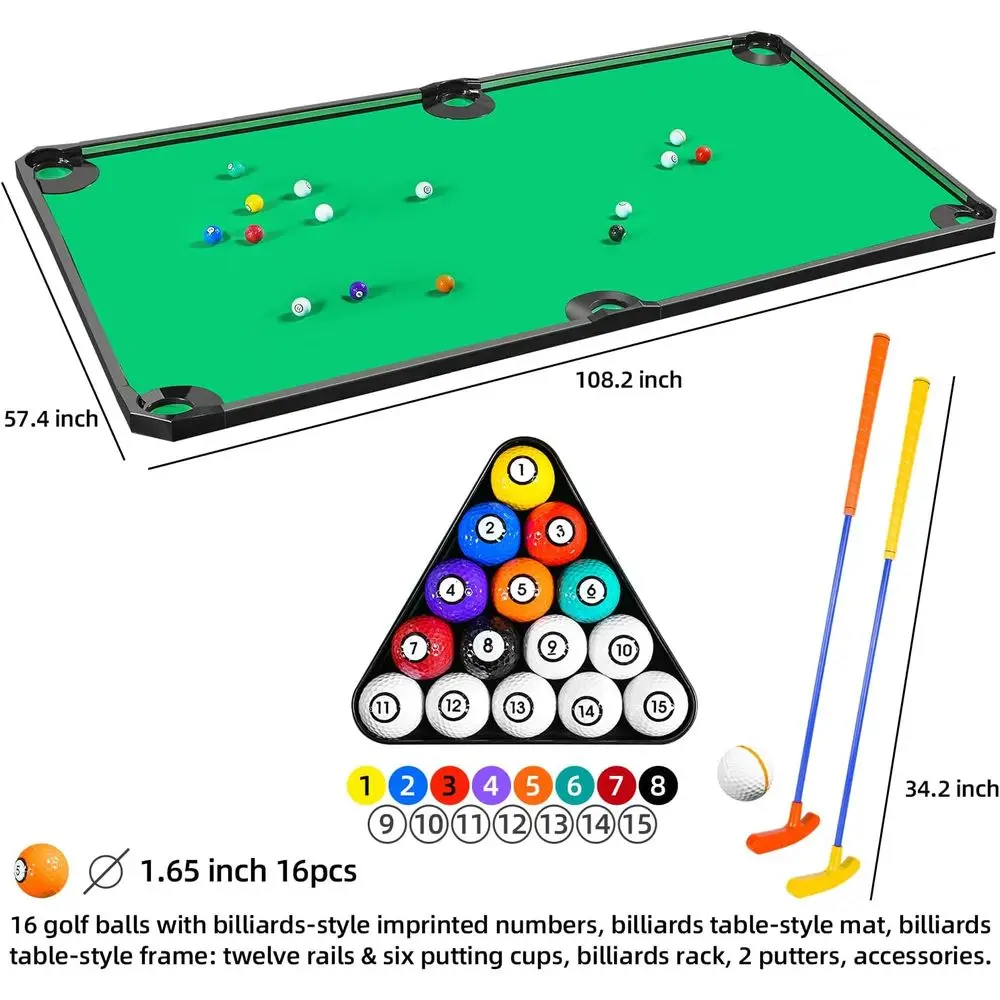 Indoor Golf and Pool Game: Family Fun on a Giant Putting Green - Image 3