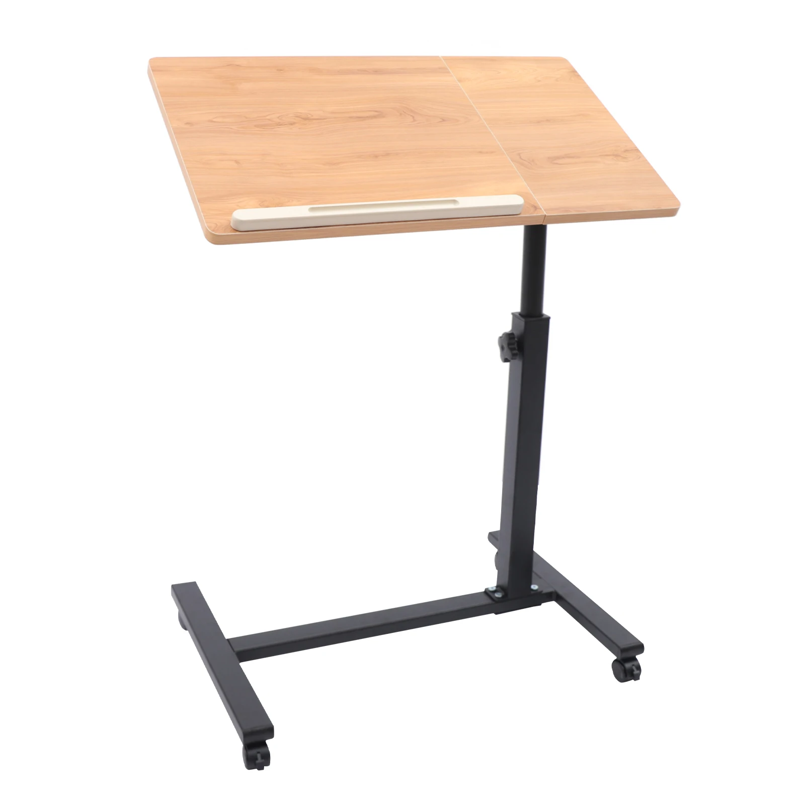 Adjustable Computer Desk Ergonomic Rolling Laptop Stand Height & Angle with Locking Wheels Sit-Stand Workstation for Home Office - Image 5