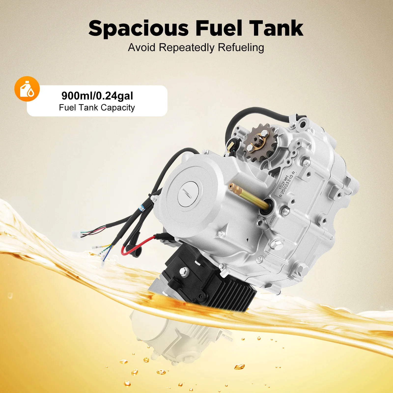 125cc 4-Stroke Motor Engine 5.5KW 8.5Nm Torque Electric Start Reverse CDI for ATV Dirt Bike Go Kart Quad Pit Bike Buggy - Image 3